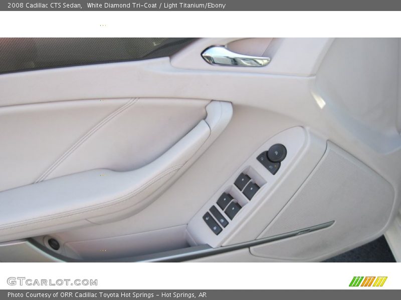 White Diamond Tri-Coat / Light Titanium/Ebony 2008 Cadillac CTS Sedan