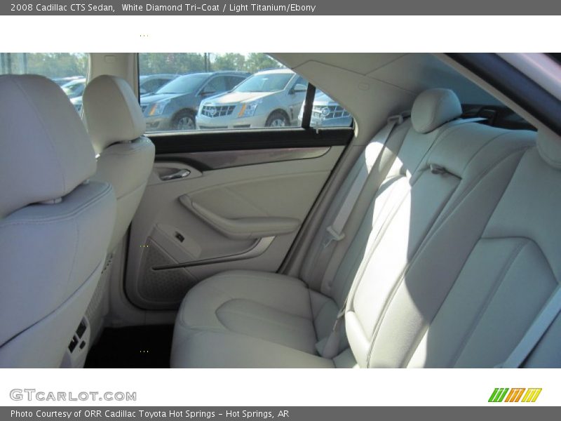 White Diamond Tri-Coat / Light Titanium/Ebony 2008 Cadillac CTS Sedan