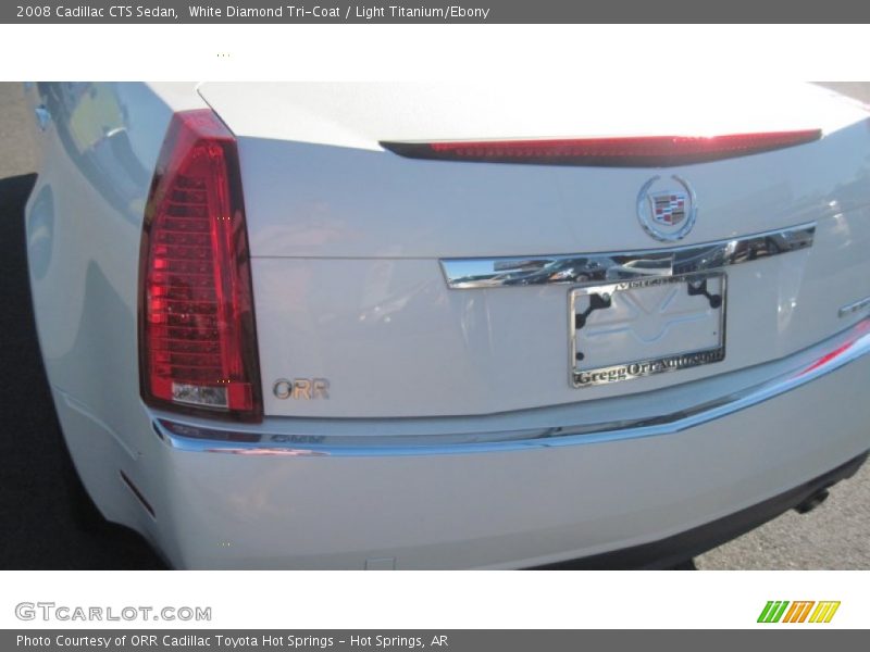 White Diamond Tri-Coat / Light Titanium/Ebony 2008 Cadillac CTS Sedan