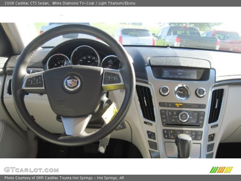 White Diamond Tri-Coat / Light Titanium/Ebony 2008 Cadillac CTS Sedan