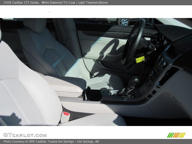 White Diamond Tri-Coat / Light Titanium/Ebony 2008 Cadillac CTS Sedan