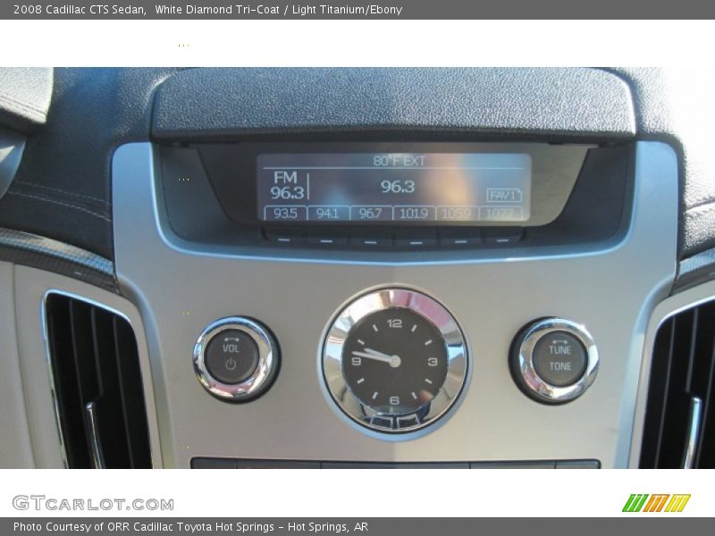 White Diamond Tri-Coat / Light Titanium/Ebony 2008 Cadillac CTS Sedan