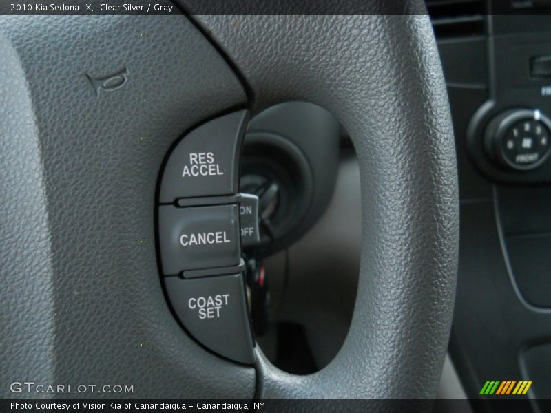 Clear Silver / Gray 2010 Kia Sedona LX