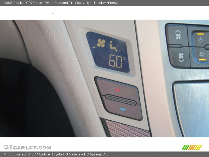 White Diamond Tri-Coat / Light Titanium/Ebony 2008 Cadillac CTS Sedan