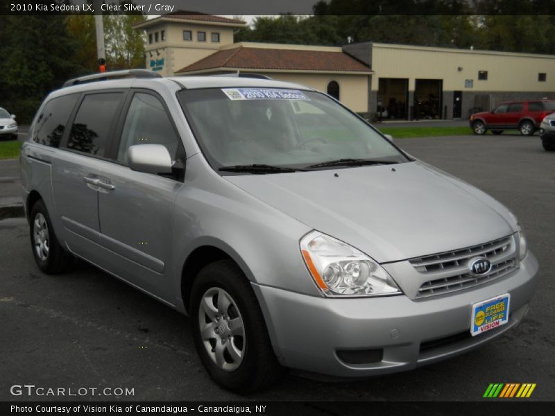 Clear Silver / Gray 2010 Kia Sedona LX