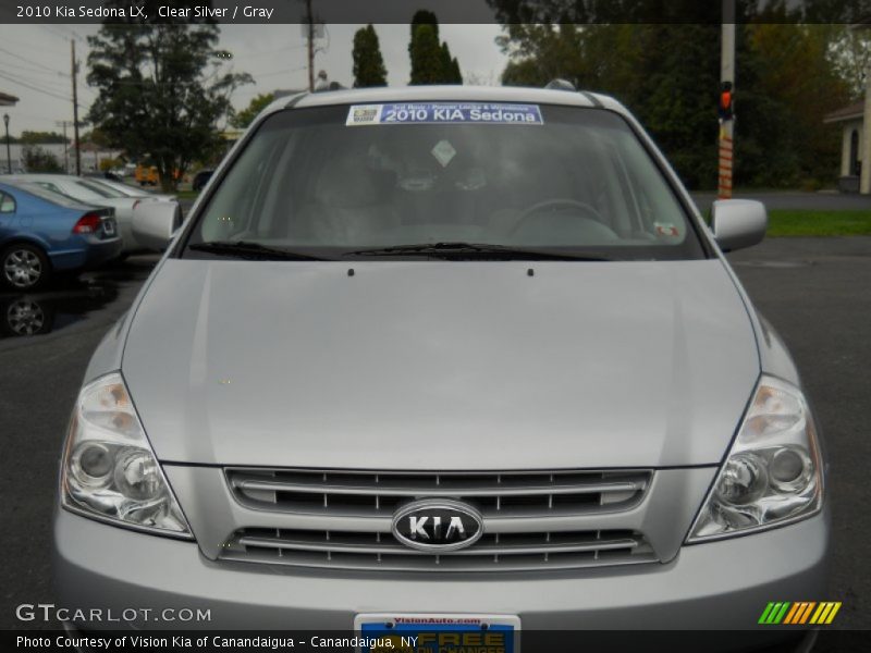 Clear Silver / Gray 2010 Kia Sedona LX