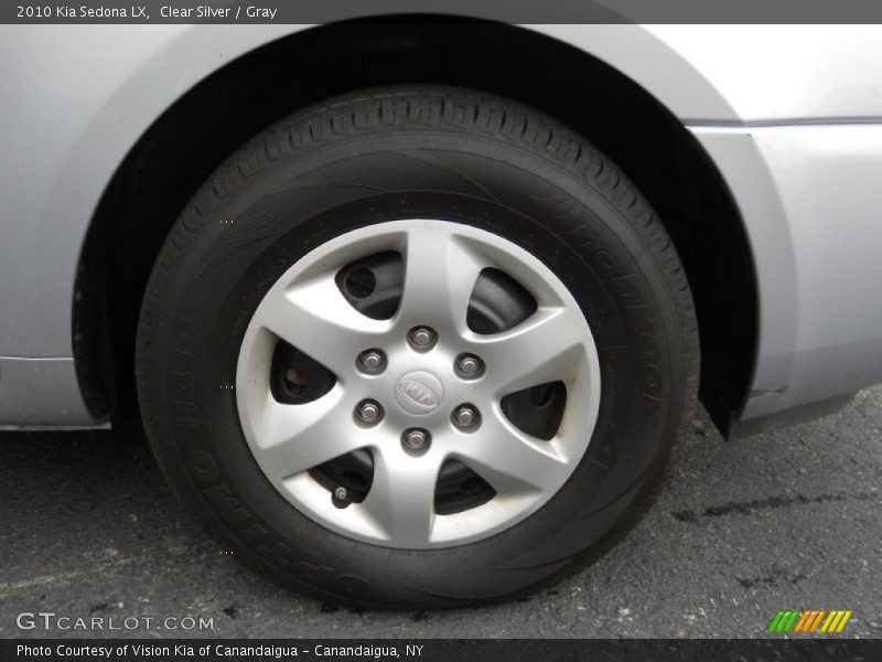 Clear Silver / Gray 2010 Kia Sedona LX
