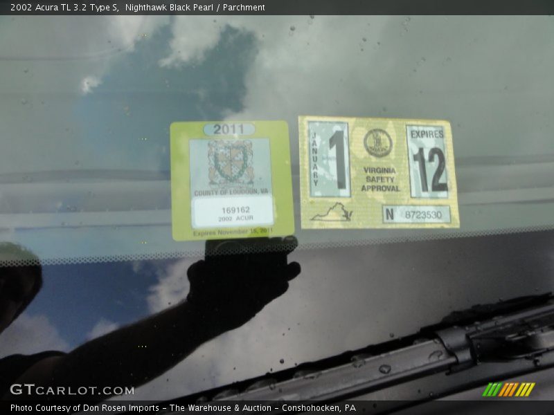 Nighthawk Black Pearl / Parchment 2002 Acura TL 3.2 Type S