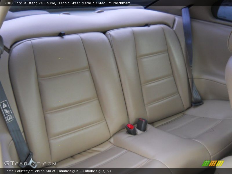 Tropic Green Metallic / Medium Parchment 2002 Ford Mustang V6 Coupe