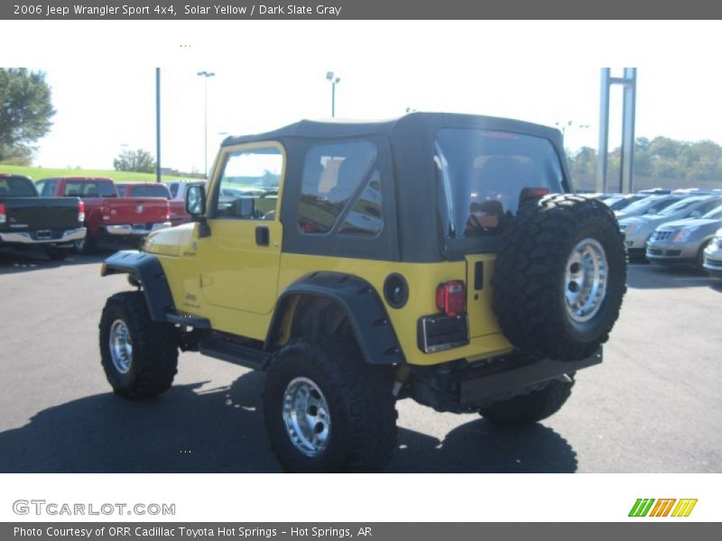 Solar Yellow / Dark Slate Gray 2006 Jeep Wrangler Sport 4x4