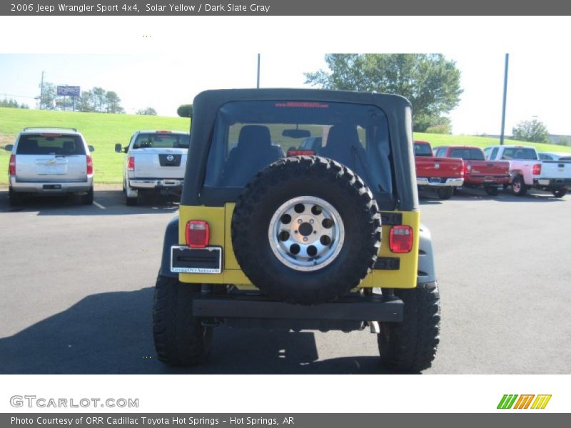 Solar Yellow / Dark Slate Gray 2006 Jeep Wrangler Sport 4x4