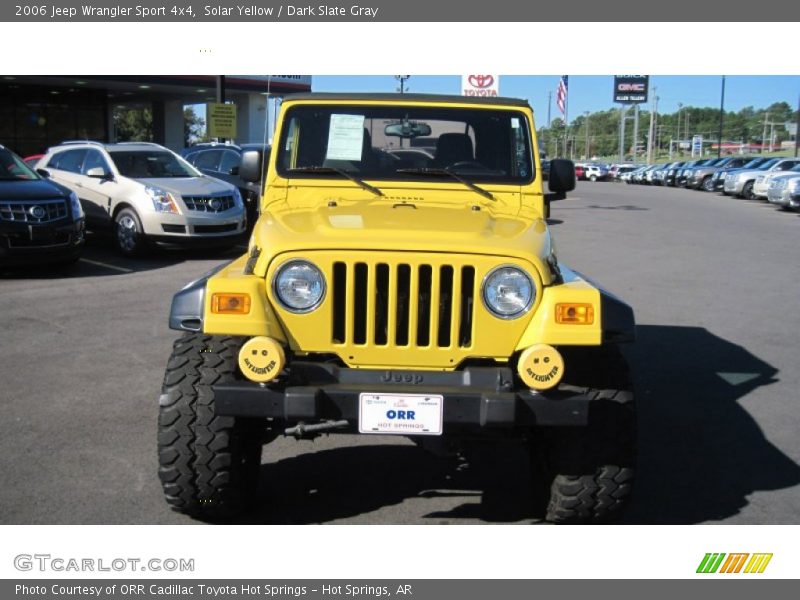 Solar Yellow / Dark Slate Gray 2006 Jeep Wrangler Sport 4x4