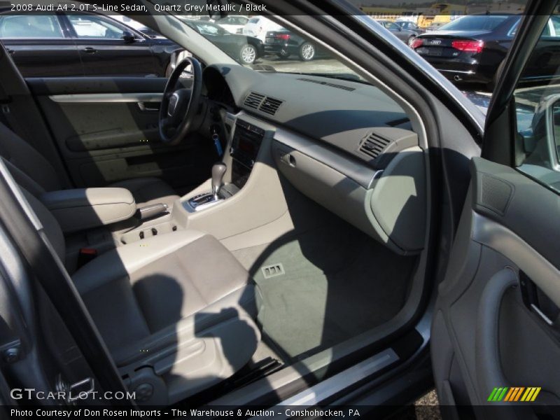 Quartz Grey Metallic / Black 2008 Audi A4 2.0T S-Line Sedan