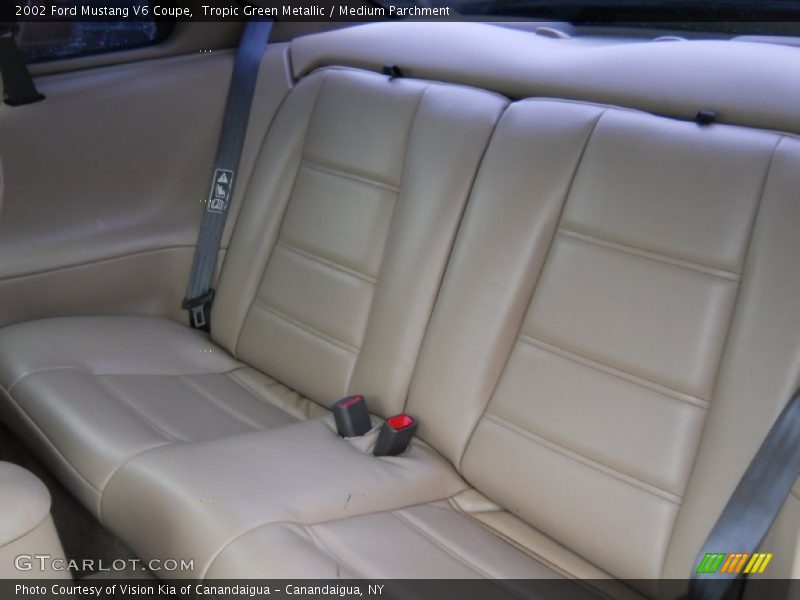 Tropic Green Metallic / Medium Parchment 2002 Ford Mustang V6 Coupe