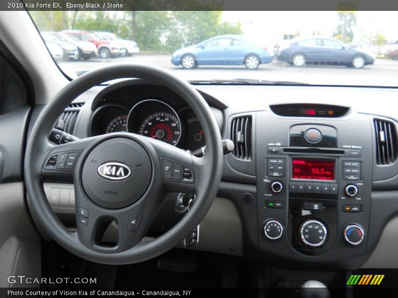 Ebony Black / Stone 2010 Kia Forte EX