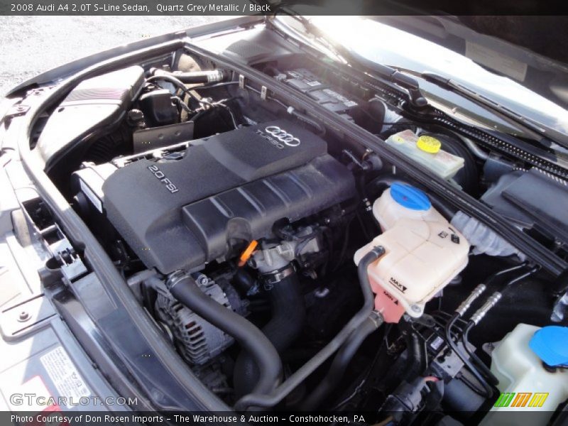 Quartz Grey Metallic / Black 2008 Audi A4 2.0T S-Line Sedan