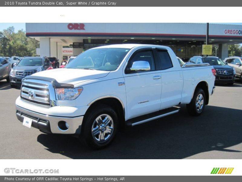 Super White / Graphite Gray 2010 Toyota Tundra Double Cab