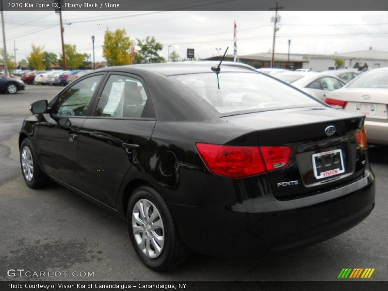 Ebony Black / Stone 2010 Kia Forte EX