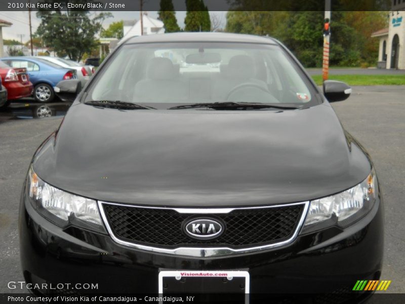 Ebony Black / Stone 2010 Kia Forte EX