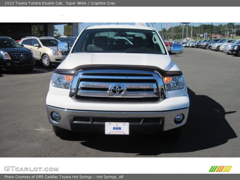 Super White / Graphite Gray 2010 Toyota Tundra Double Cab