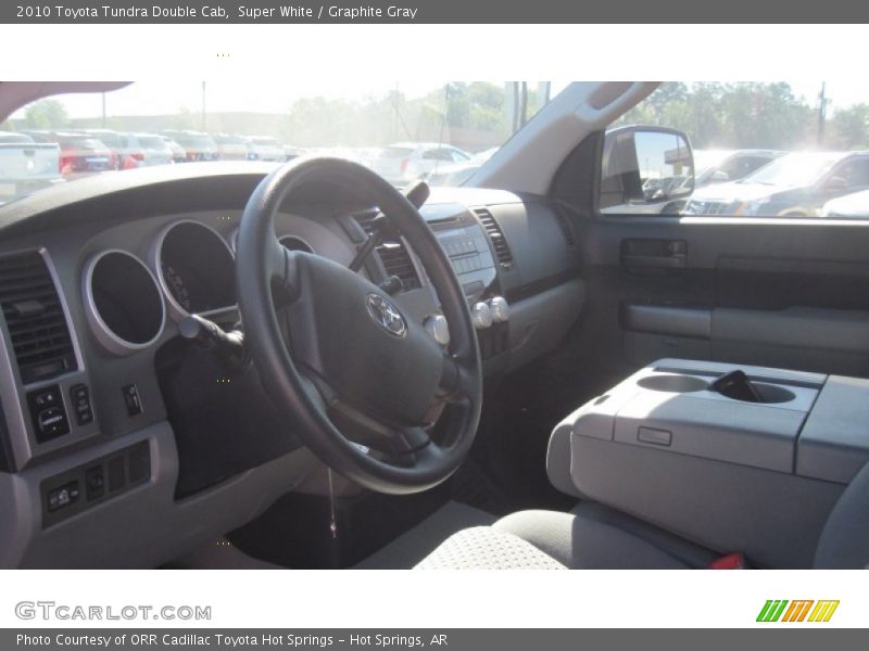 Super White / Graphite Gray 2010 Toyota Tundra Double Cab