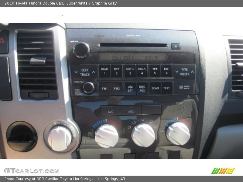 Super White / Graphite Gray 2010 Toyota Tundra Double Cab