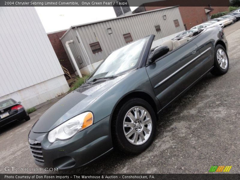 Onyx Green Pearl / Taupe 2004 Chrysler Sebring Limited Convertible