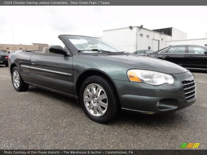 Onyx Green Pearl / Taupe 2004 Chrysler Sebring Limited Convertible