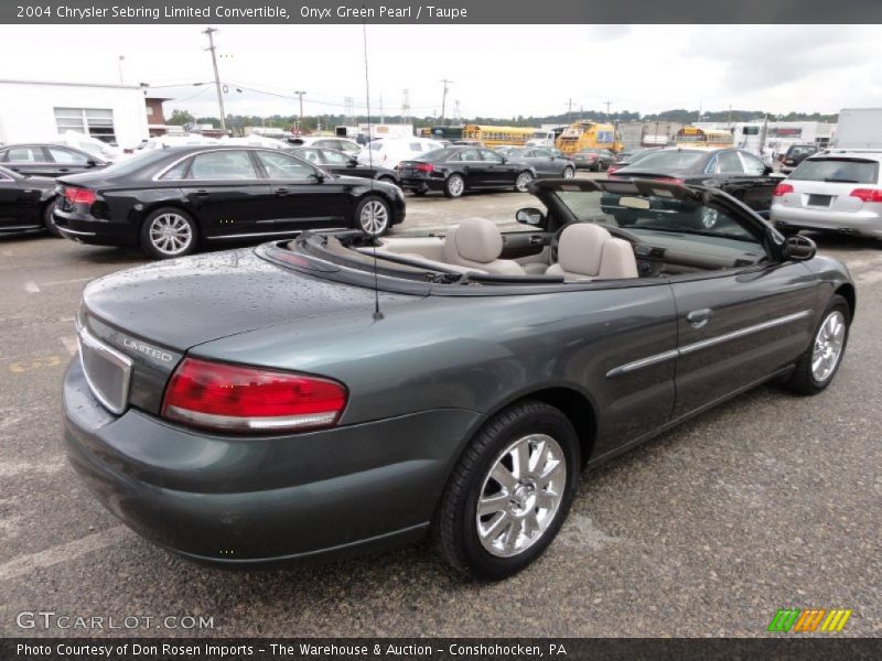 Onyx Green Pearl / Taupe 2004 Chrysler Sebring Limited Convertible