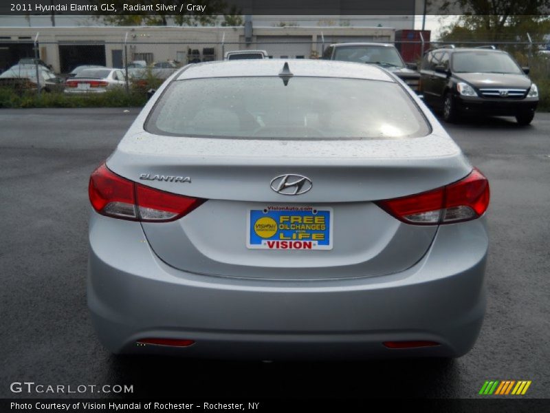 Radiant Silver / Gray 2011 Hyundai Elantra GLS