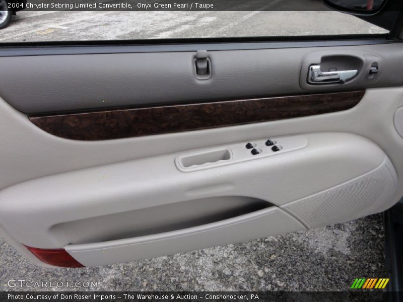 Onyx Green Pearl / Taupe 2004 Chrysler Sebring Limited Convertible