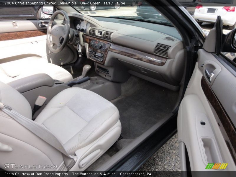 Onyx Green Pearl / Taupe 2004 Chrysler Sebring Limited Convertible