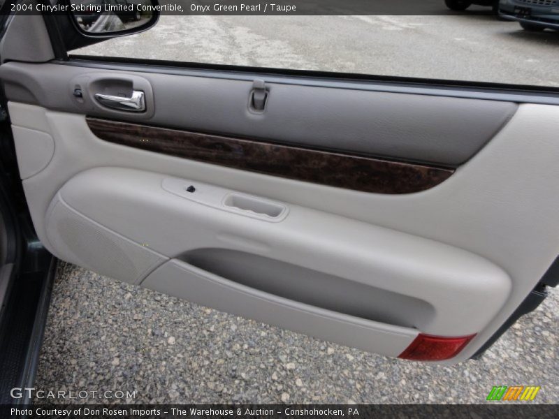 Onyx Green Pearl / Taupe 2004 Chrysler Sebring Limited Convertible