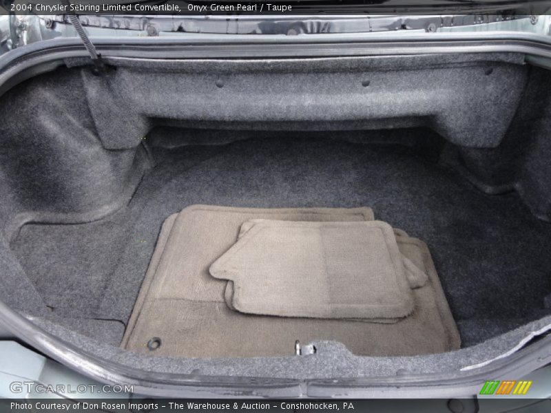 Onyx Green Pearl / Taupe 2004 Chrysler Sebring Limited Convertible