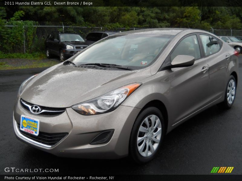 Desert Bronze / Beige 2011 Hyundai Elantra GLS