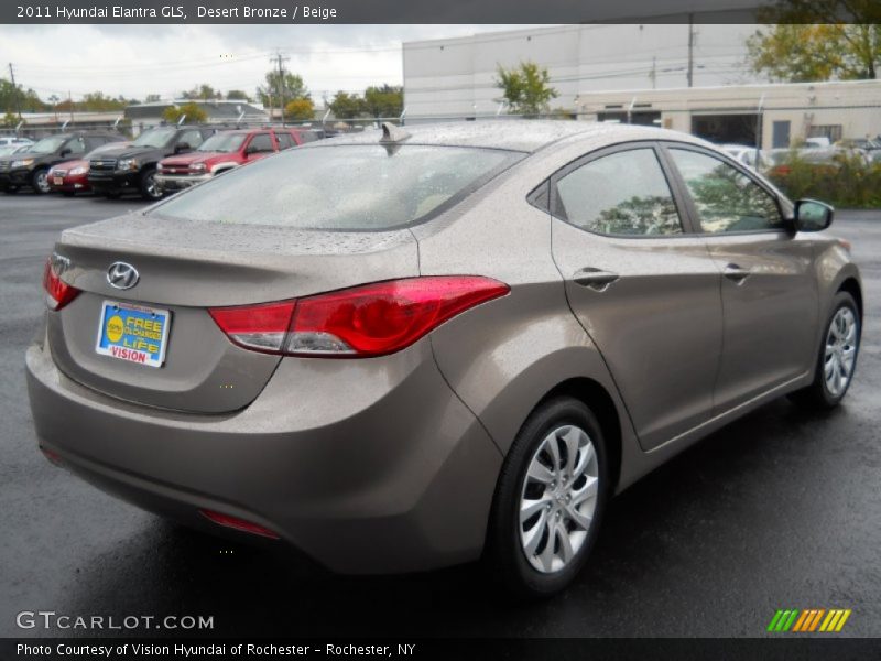 Desert Bronze / Beige 2011 Hyundai Elantra GLS
