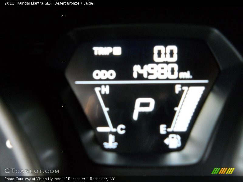 Desert Bronze / Beige 2011 Hyundai Elantra GLS