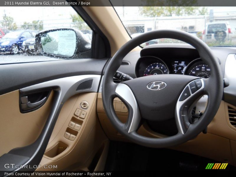 Desert Bronze / Beige 2011 Hyundai Elantra GLS
