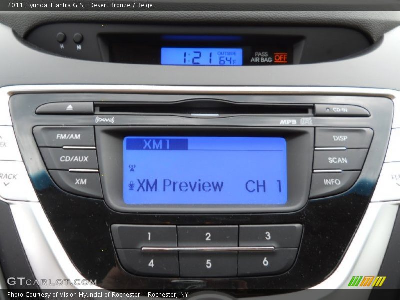 Desert Bronze / Beige 2011 Hyundai Elantra GLS