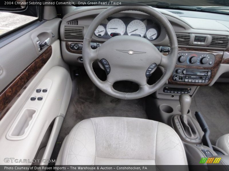 Onyx Green Pearl / Taupe 2004 Chrysler Sebring Limited Convertible