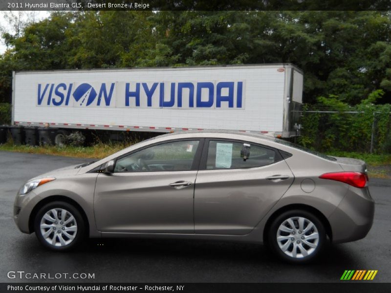 Desert Bronze / Beige 2011 Hyundai Elantra GLS