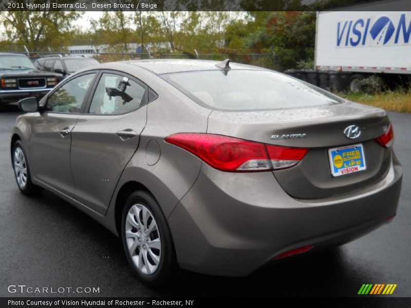 Desert Bronze / Beige 2011 Hyundai Elantra GLS