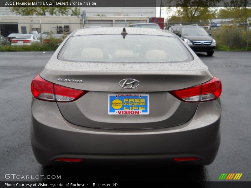 Desert Bronze / Beige 2011 Hyundai Elantra GLS