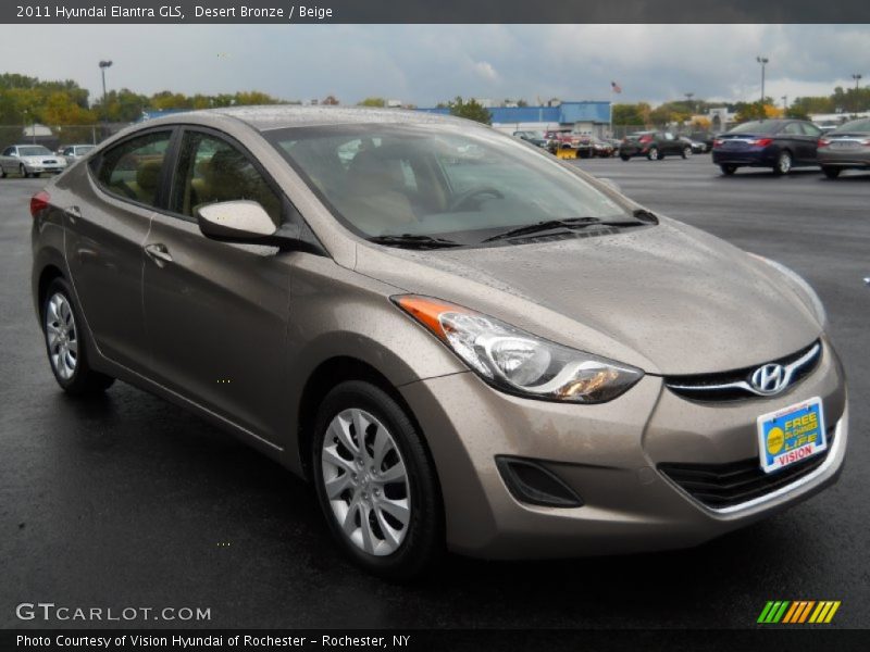 Desert Bronze / Beige 2011 Hyundai Elantra GLS
