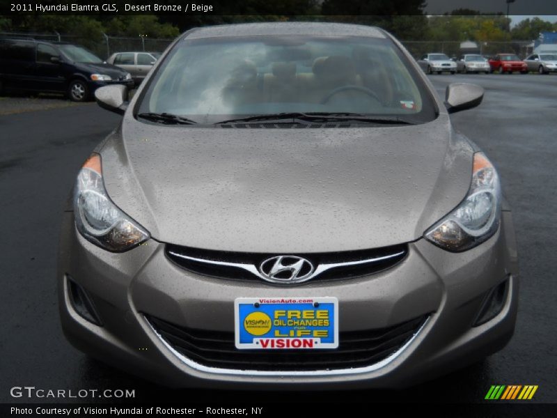Desert Bronze / Beige 2011 Hyundai Elantra GLS