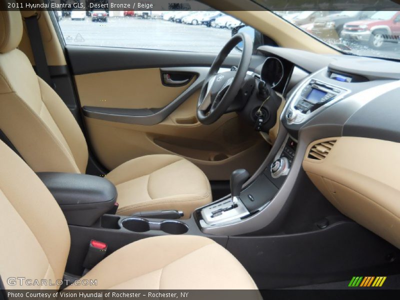Desert Bronze / Beige 2011 Hyundai Elantra GLS
