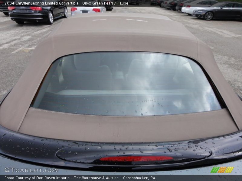 Onyx Green Pearl / Taupe 2004 Chrysler Sebring Limited Convertible