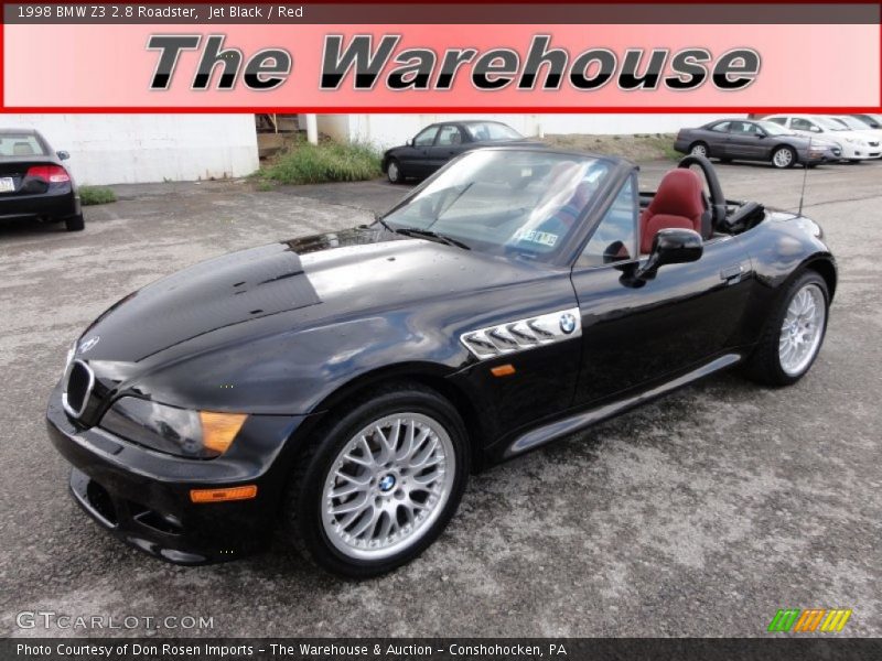 Jet Black / Red 1998 BMW Z3 2.8 Roadster