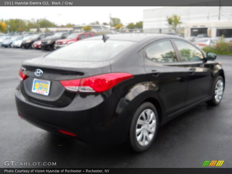 Black / Gray 2011 Hyundai Elantra GLS