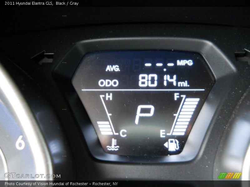 Black / Gray 2011 Hyundai Elantra GLS